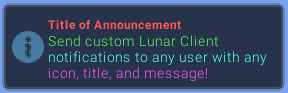 Notification Module Example